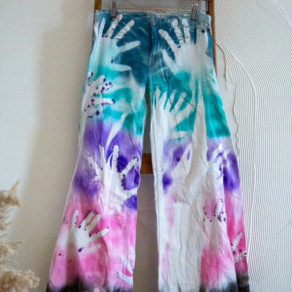 Free People Wide Leg Flares - Picture 2 of 11